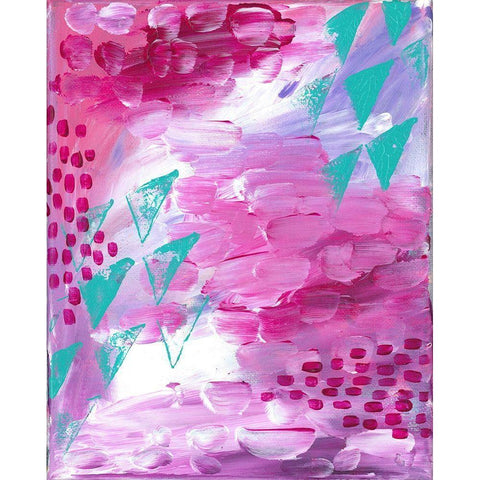 Painted Canvas II White Modern Wood Framed Art Print by Wieners, Valerie