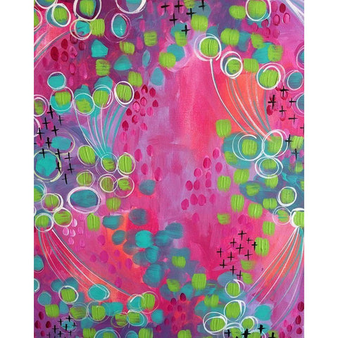 Painted Canvas IV Black Modern Wood Framed Art Print by Wieners, Valerie