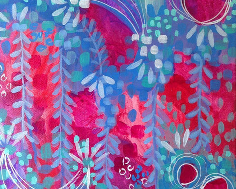 Vines Black Ornate Wood Framed Art Print with Double Matting by Wieners, Valerie