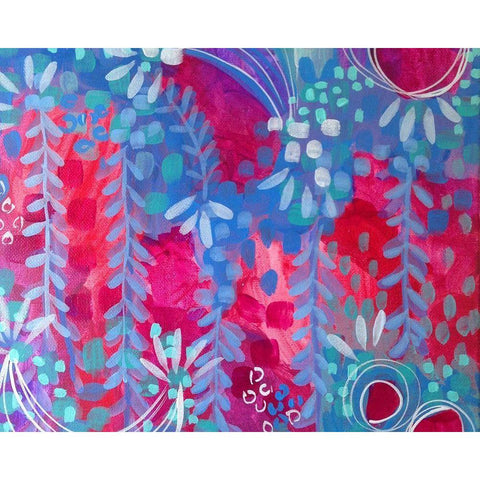 Vines Black Modern Wood Framed Art Print by Wieners, Valerie