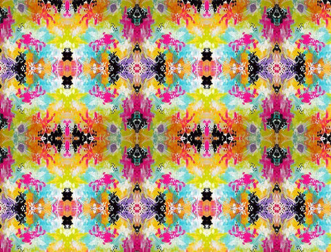 Kaleidoscope White Modern Wood Framed Art Print with Double Matting by Wieners, Valerie