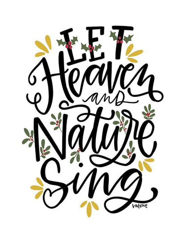 Heaven and Nature White Modern Wood Framed Art Print with Double Matting by Wieners, Valerie