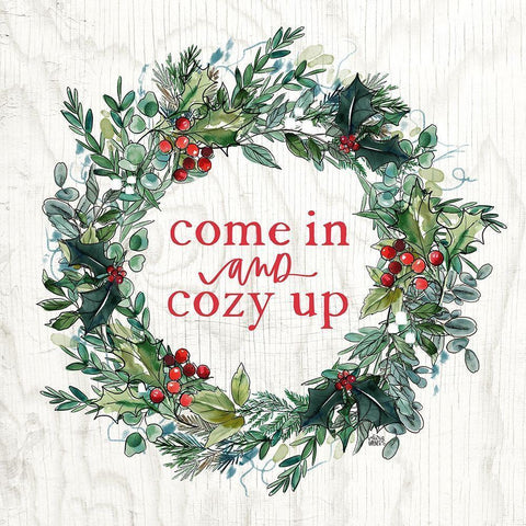 Come In White Modern Wood Framed Art Print by Wieners, Valerie