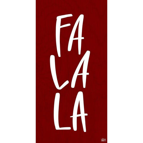 Fa La La Gold Ornate Wood Framed Art Print with Double Matting by Wieners, Valerie