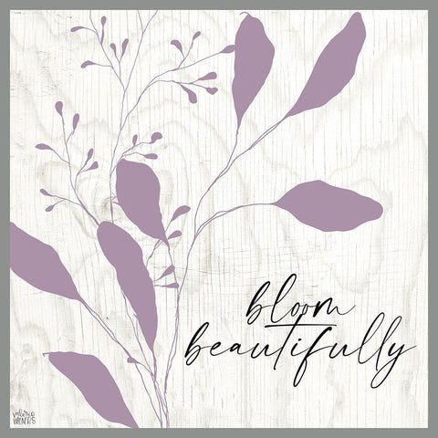 Bloom Beautifully Black Ornate Wood Framed Art Print with Double Matting by Wieners, Valerie