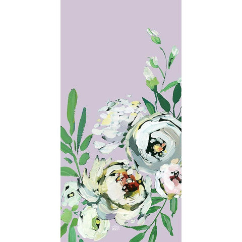 Floral Bloom Black Modern Wood Framed Art Print by Wieners, Valerie