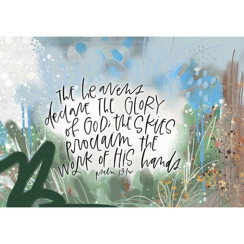 Heavens Black Modern Wood Framed Art Print with Double Matting by Wieners, Valerie