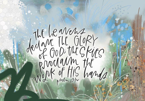 Heavens White Modern Wood Framed Art Print with Double Matting by Wieners, Valerie