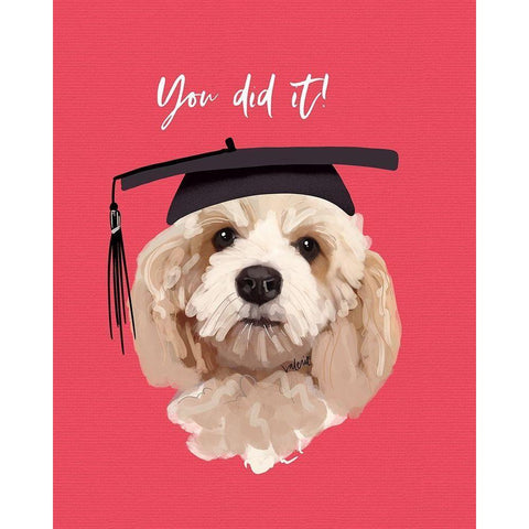 You Did It White Modern Wood Framed Art Print by Wieners, Valerie