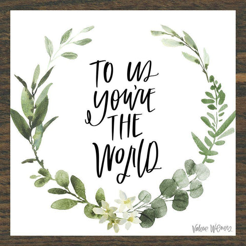 To Us Black Modern Wood Framed Art Print by Wieners, Valerie