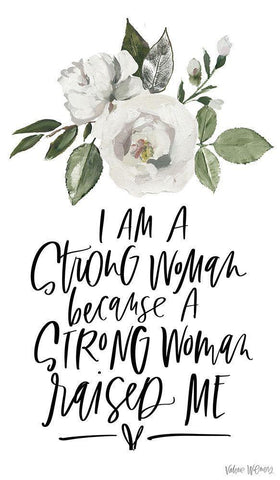 Strong Floral Black Ornate Wood Framed Art Print with Double Matting by Wieners, Valerie