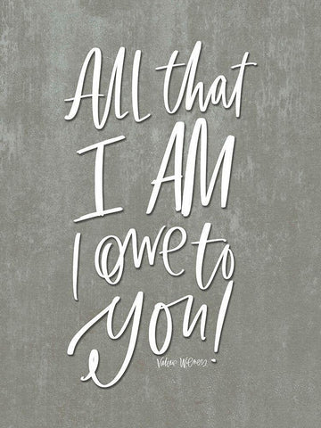 All That I Am Black Ornate Wood Framed Art Print with Double Matting by Wieners, Valerie