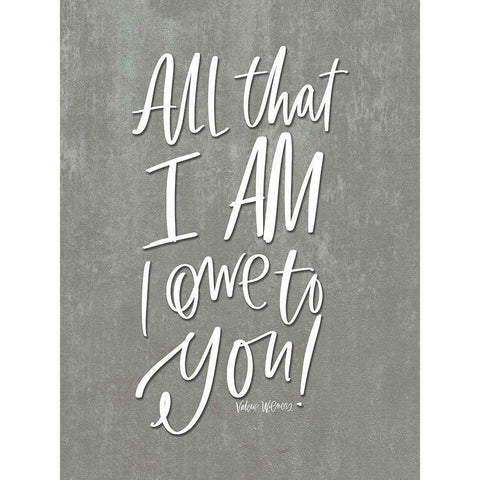 All That I Am Gold Ornate Wood Framed Art Print with Double Matting by Wieners, Valerie