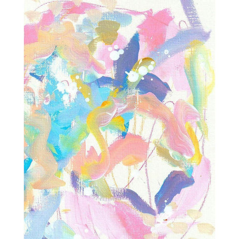 Abstract Color White Modern Wood Framed Art Print by Wieners, Valerie