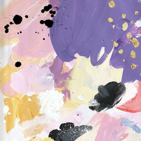 Palette III Black Modern Wood Framed Art Print with Double Matting by Wieners, Valerie