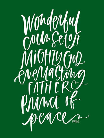 Wonderful Counselor White Modern Wood Framed Art Print with Double Matting by Wieners, Valerie