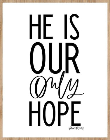 Our Only Hope Black Ornate Wood Framed Art Print with Double Matting by Wieners, Valerie