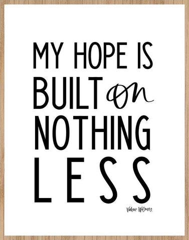My Hope Is White Modern Wood Framed Art Print with Double Matting by Wieners, Valerie