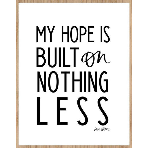 My Hope Is Black Modern Wood Framed Art Print by Wieners, Valerie