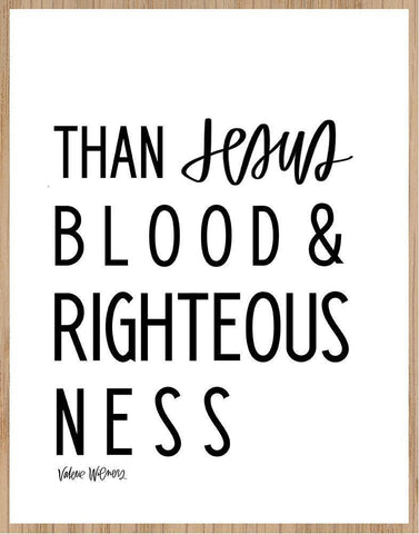 Righteousness White Modern Wood Framed Art Print with Double Matting by Wieners, Valerie