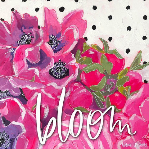 Bloom White Modern Wood Framed Art Print by Wieners, Valerie