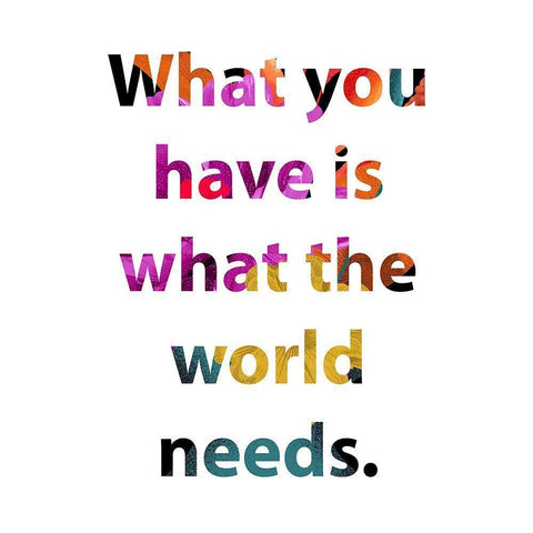 What You Have Black Modern Wood Framed Art Print with Double Matting by Wieners, Valerie