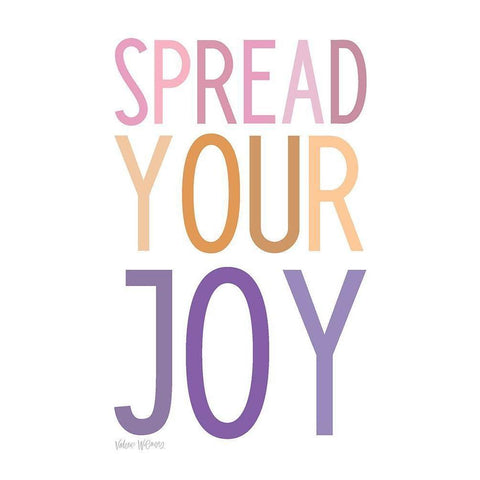 Spread Your Joy Black Modern Wood Framed Art Print by Wieners, Valerie