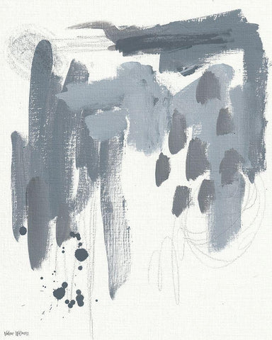 Stormy Weather Black Ornate Wood Framed Art Print with Double Matting by Wieners, Valerie