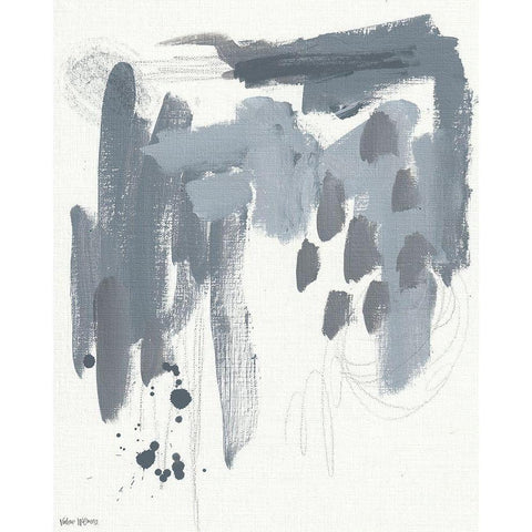 Stormy Weather Black Modern Wood Framed Art Print by Wieners, Valerie