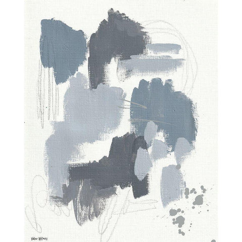 Stormy Weather II White Modern Wood Framed Art Print by Wieners, Valerie