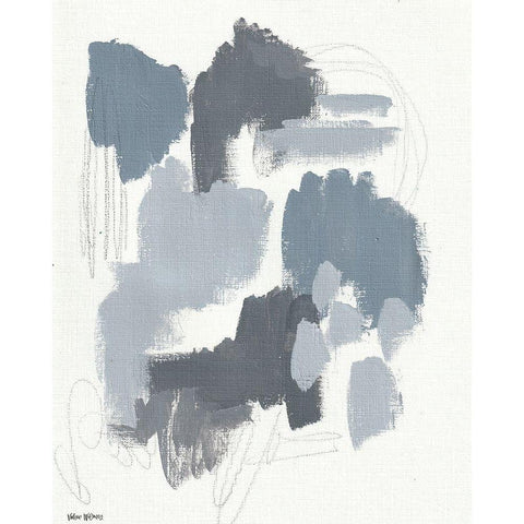 Stormy Weather II White Modern Wood Framed Art Print by Wieners, Valerie