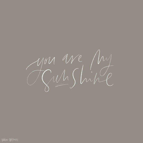 Sunshine White Modern Wood Framed Art Print with Double Matting by Wieners, Valerie