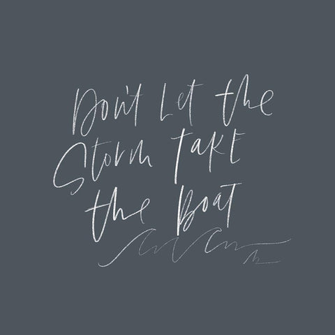 Take the Boat White Modern Wood Framed Art Print by Wieners, Valerie