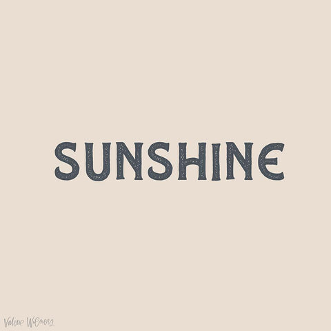 Sunshine White Modern Wood Framed Art Print by Wieners, Valerie