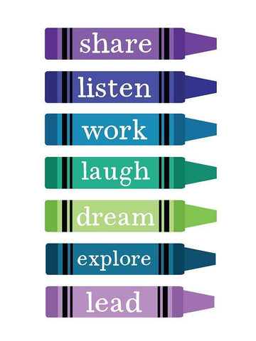 School Rules Black Ornate Wood Framed Art Print with Double Matting by Wieners, Valerie