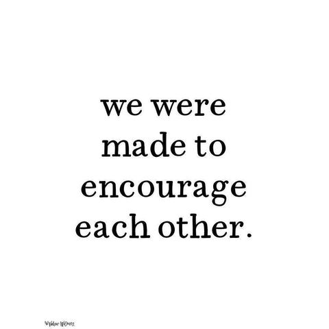 Encourage Black Modern Wood Framed Art Print with Double Matting by Wieners, Valerie