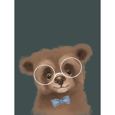 Baby Bear II Gold Ornate Wood Framed Art Print with Double Matting by Wieners, Valerie