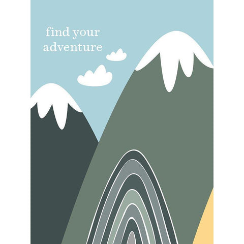 Adventure White Modern Wood Framed Art Print by Wieners, Valerie
