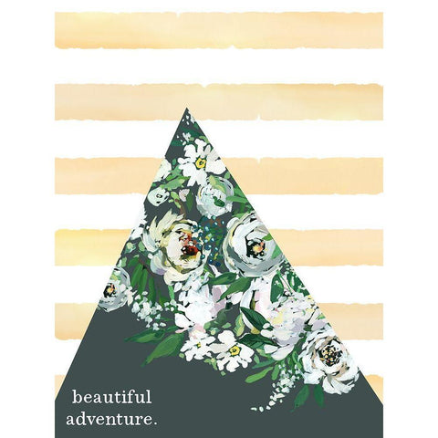 Beautiful Adventure Black Modern Wood Framed Art Print with Double Matting by Wieners, Valerie