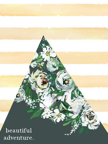 Beautiful Adventure Black Ornate Wood Framed Art Print with Double Matting by Wieners, Valerie