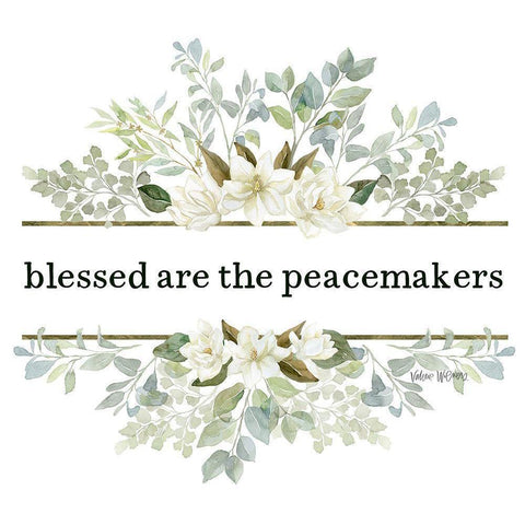 The Peacemakers White Modern Wood Framed Art Print by Wieners, Valerie