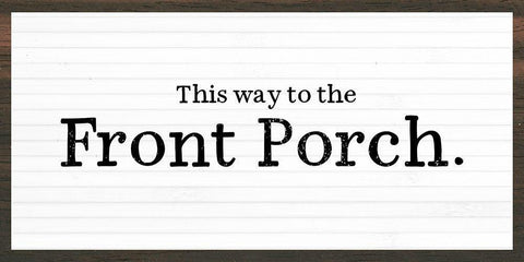 Front Porch White Modern Wood Framed Art Print with Double Matting by Wieners, Valerie