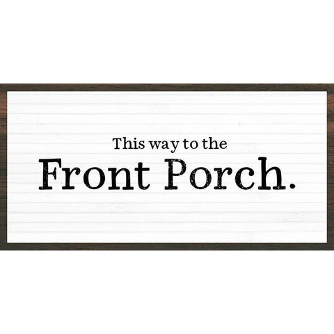 Front Porch White Modern Wood Framed Art Print by Wieners, Valerie