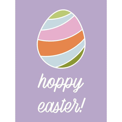 Happy Easter Black Modern Wood Framed Art Print by Wieners, Valerie