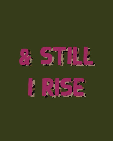 Still I Rise Black Ornate Wood Framed Art Print with Double Matting by Wieners, Valerie