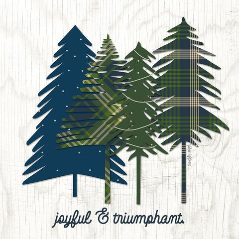 Joyful and Triumphant Black Modern Wood Framed Art Print with Double Matting by Wieners, Valerie