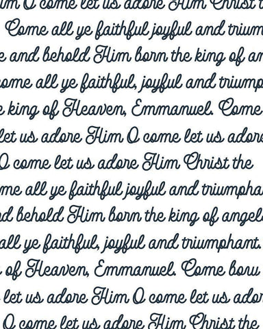 O Come Black Ornate Wood Framed Art Print with Double Matting by Wieners, Valerie