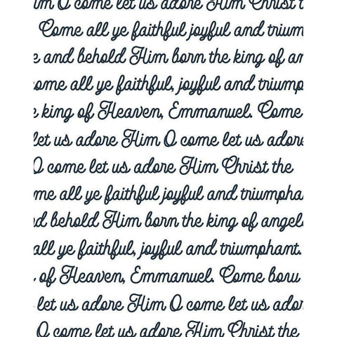 O Come Black Modern Wood Framed Art Print by Wieners, Valerie