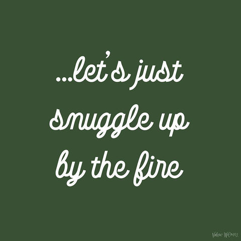 Snuggle Up White Modern Wood Framed Art Print with Double Matting by Wieners, Valerie