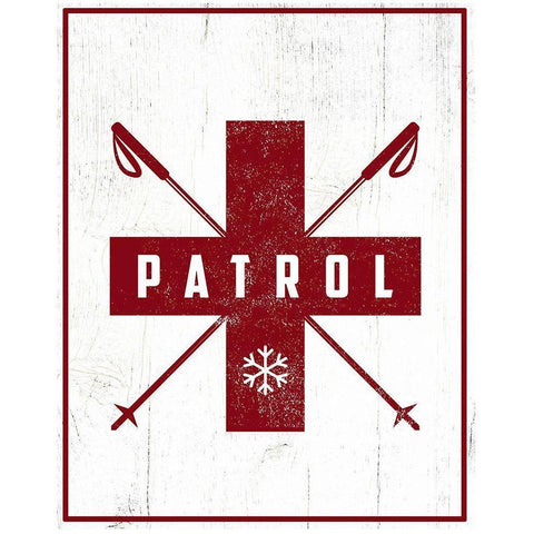 Patrol White Modern Wood Framed Art Print by Wieners, Valerie